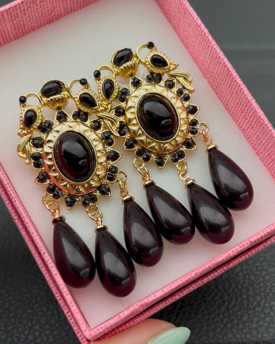 Pendientes Triana Negros