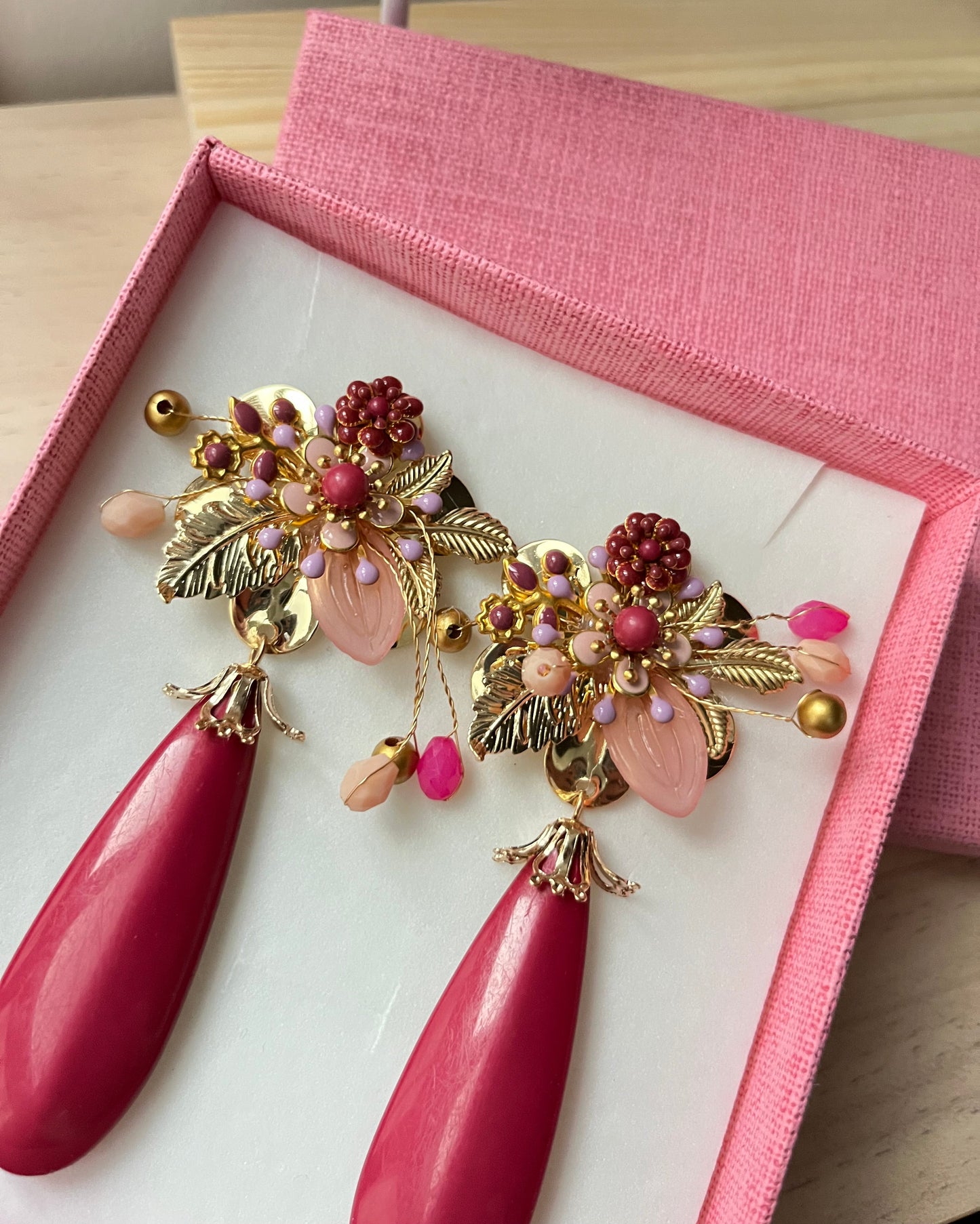 Pendientes Feria Rosa
