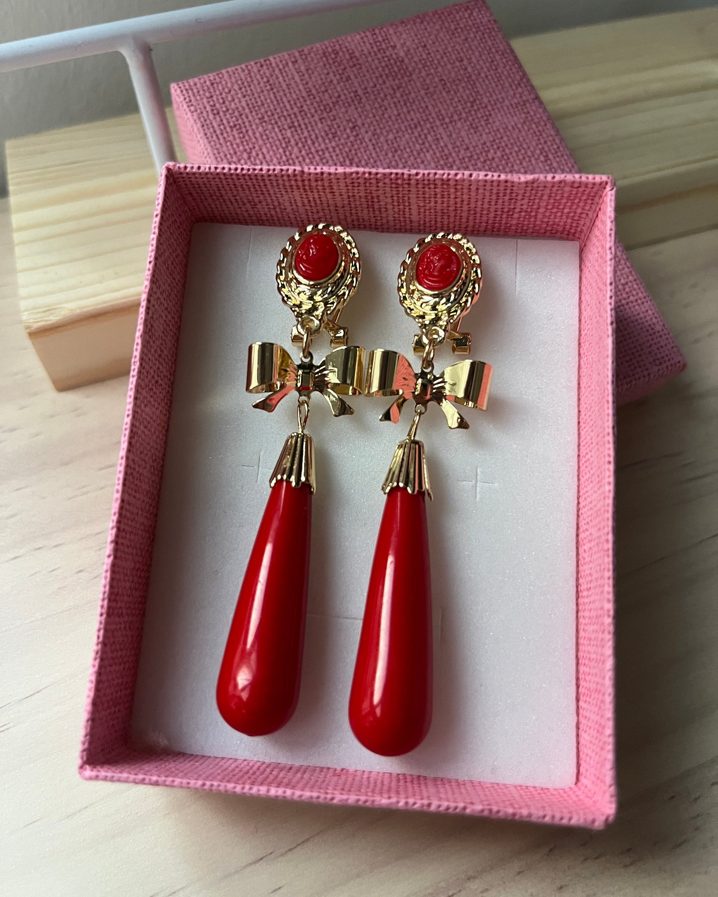 Pendientes Macarena Rojo