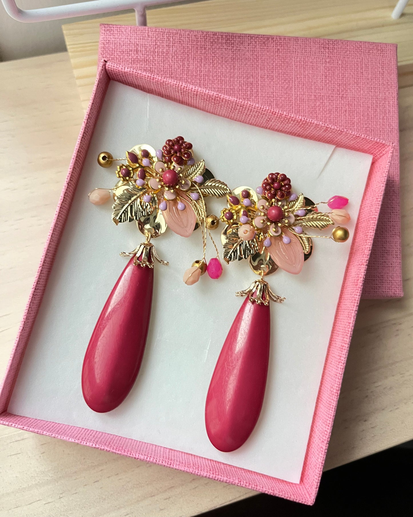 Pendientes Feria Rosa