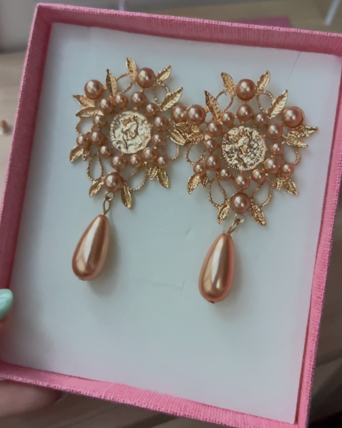 Pendientes Carmen Beige