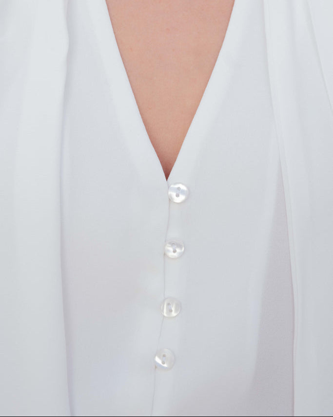 Blusa lanzada blanca