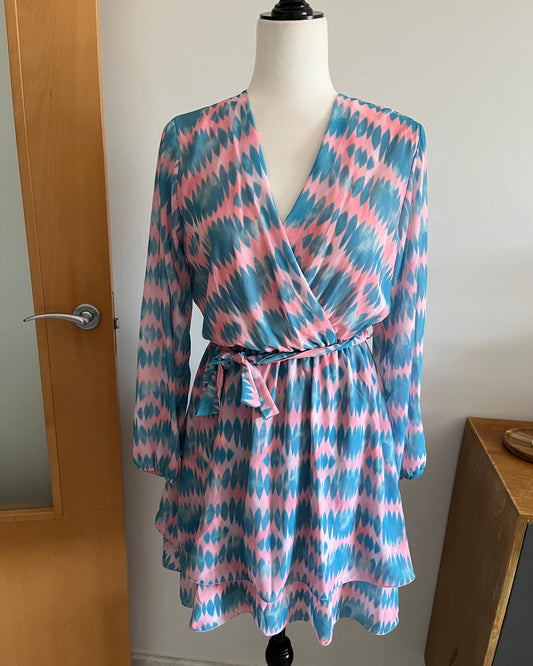 Vestido gasa turquesa