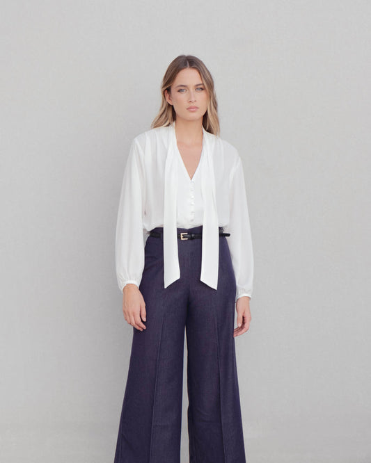 Blusa lanzada blanca