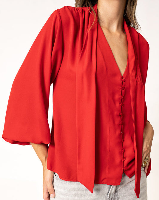 Blusa lanzada roja